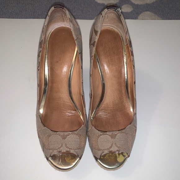 Coach Shoes - Coach — Cream Wedges